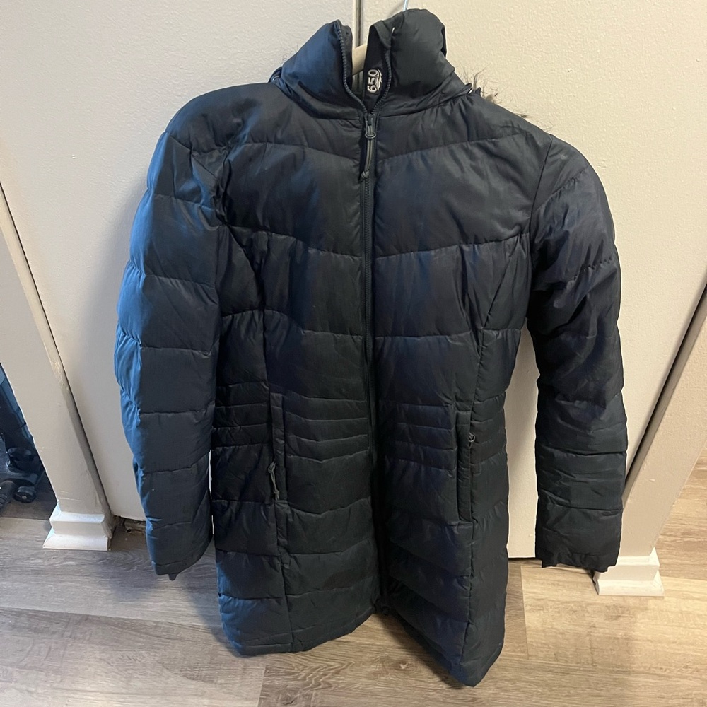 Navy Columbia Parka puffer Coat